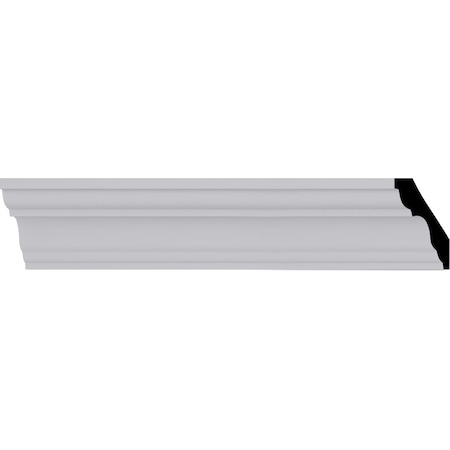 Ekena Millwork 3"H x 3"P x 4 1/4"F x 94 1/2"L Palmetto Smooth Crown Moulding MLD03X03X04PA